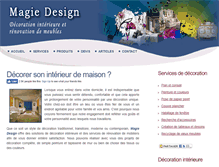 Tablet Screenshot of magie-design.com